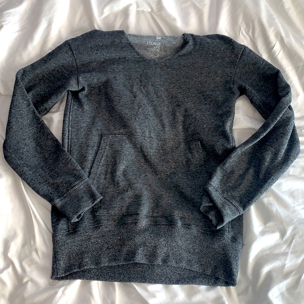 XS Lounge Life Grey Hoodie. Can fit XS, S, or M!